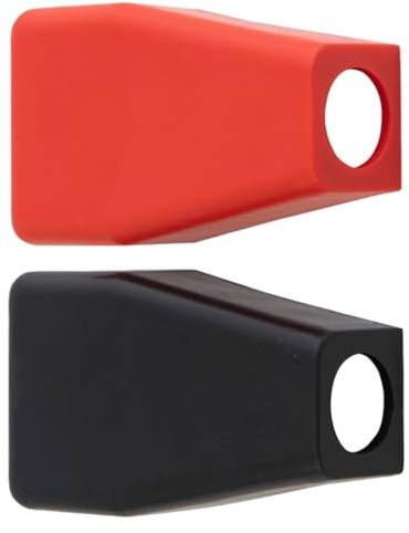 VBSYUYQ 2 Pcs Rubber Car Battery Terminal Covers Positive Negative | rubber car battery terminal covers, red positive black negative insulating protective caps for car truck motorcycle battery