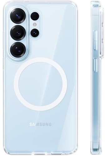 TORRAS Guardian-Mag Hülle für Samsung Galaxy S26 Ultra, Transp. | Ultradünn・Militärschutz・MagSafe-kompatibel・stoßdämpfend・kratzfest・rutschfest・langlebig・fingerabdruckfest