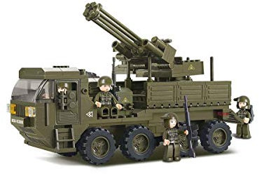 Mobile Flak (306 Teile) [M38-B0302], Spielset , Klemmbausteine, Soldaten, mit Spielfigur, Für Kinder ab 4 Jahren, Army, Sluban SL95128