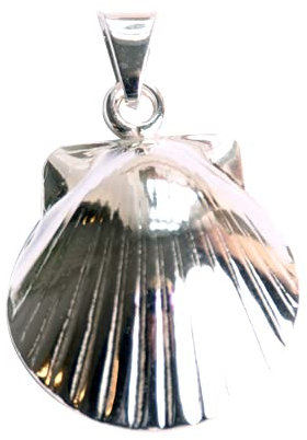 J[B] Pendentif Coquille Saint-Jacques León en argent sterling 925