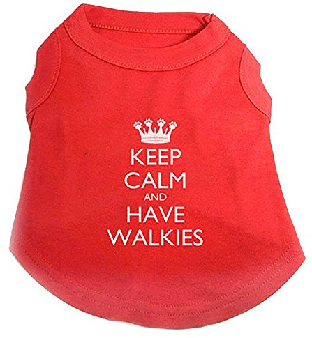 Keep Calm Dog T-Shirt, Medium