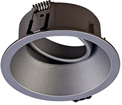 Mantra Iluminación. Modelo COMFORT GU10. Empotrable circular orientable de 9,6 cm de diámetro fabricado en aluminio acabado en color plata mate