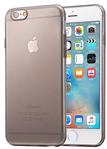 wortek iPhone 6 Plus / 6S Plus Hülle Ultra-Slim Silikon Schutzhülle Tasche TPU für Apple iPhone 6 Plus / 6S Plus Schwarz