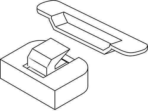 MACO HS Mittelverschluss senkrecht, verstellbar, silber (44652)
