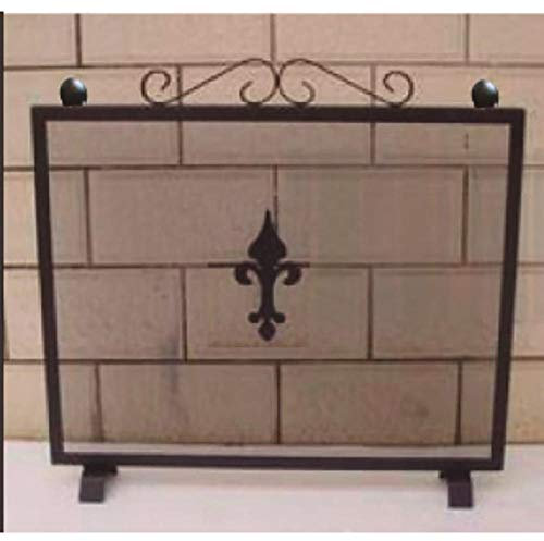 salvachispas cheminée vivahogar 1 Panneau Ibero Fleur Lys fer 77 x 60 cm vh62793