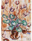 Rohlfs Alpenveilchen Blumen Gemälde Kunstdruck Leinwand Premium Wanddekoration Poster Wandbild