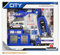 STARLUX CITY-CITY-806102-Koffer Sortiment Fahrzeuge aus Metall (Polizei), 806102, blau