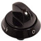 sparefixd Black Hob Gas Control Knob Dial for Cannon Henley Cooker