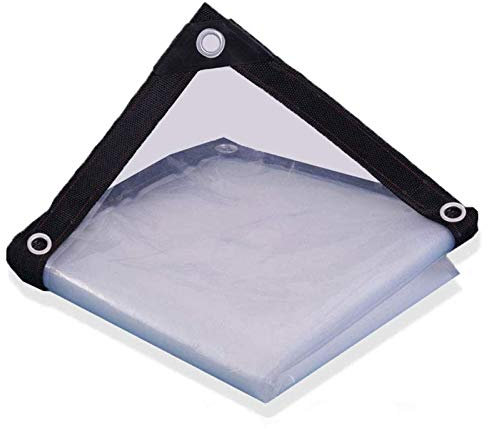 ZGQ 2x4m Bâche Imperméable Jardin Transparente, Bâche De Protection Exterieur, Bâche De Protection en PVC Bâche étanche Et Indéchirable pour Meubles De Jardin, Bois, Piscine 120g/m²