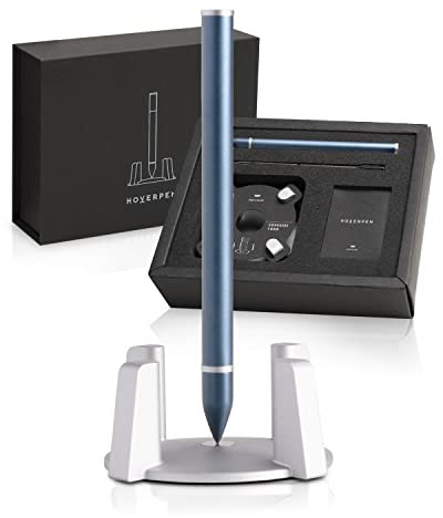 novium Hoverpen - Luxury Pen for Men & Women, Vertically Standing Executive Ballpoint Pen with Top Grade Free-Flowing Ink Refill, Metal Made, Unique Gifts Ideas, Cool Desk Decorations
