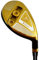Japan WaZaki Single Hybrid Iron USGA R A Rules Golf Club with Cover,WLIII Model,Gold Finish,Adjustable,No 4, 20 Degree,Mens Regular Flex,55g Graphite Shaft,0.58 Grip,Right Handed