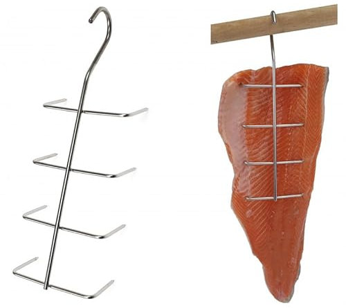 AlcoFermBrew Hooks for Smoking Fish x 5 pcs | Hooks for Fish Fillet | Meat Hooks | Smoking Hooks | Smoker Hooks | Butcher Hooks