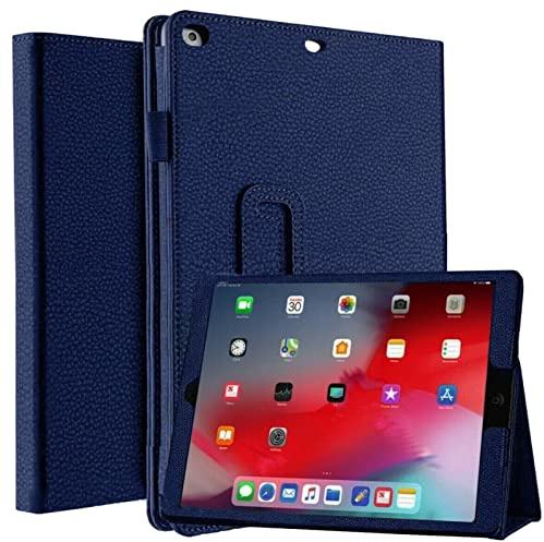 Funda de piel con tapa y función atril para Apple iPad Air 1ª generación A1474 A1475 A1476 (azul)