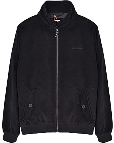 Lambretta Mens Cord Harrington Jacket Black S