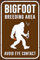 Bigfoot Humor Brutbereich Avoid Eye Contact Road Metall Blechschild Vintage Highway Road Home Room Decor Schild Wanddekoration 20,3 x 30,5 cm