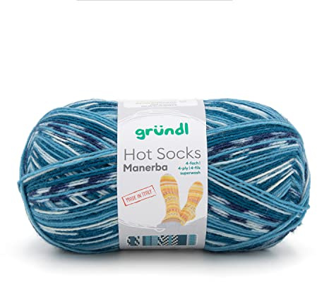 gründl Gründl Hot Socks Manerba Sockenwolle 4-fädig 100g 420m