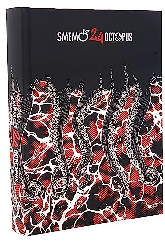 Smemoranda Octopus Special Edition Schulplaner 2023-2024, 16 Monate, September 23-Dezember 24, Schulplaner mit Planer und Aufklebern, 544 Seiten, Großformat: 13 x 17,7 cm, Schwarz und Rot