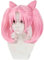 NEZIH Cosplay Perücke, Sailor Moon Sailor Chibi, Long Braids Pink, Mit Kostenloser Perückenkappe, Für Party Karneval Weihnachten Accessoires