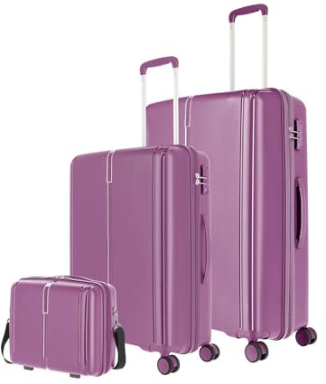 Travelite VAKA Kofferset M/L und Beautycase purple [18]