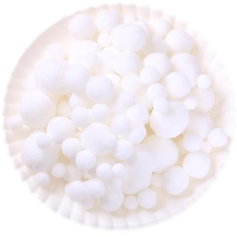 Wambere 130 Stück Pompons,1-3cm Mini Pompons zum Basteln,Flauschigen Plüschbälle DIY Pompom Girlande Zubehör für Handwerk Herstellung Schmuck Weihnachten Girlande Kinderzimmer,Weiß