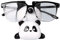 Stilvoller Brillenständer Brillenaufbewahrungsständer Figur umgekehrter Panda Brillenhalter Lustiges Sonnenbrillenregal Tierförmiger Brillenhalter