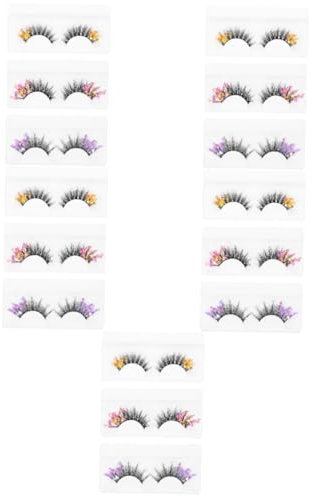 FOMIYES 5 Sets Künstliche Wimpern Falsche Wimpern Assist Fluff Glitter Wimpernverlängerungen Für Nächtliche Looks 3 Paare * 5