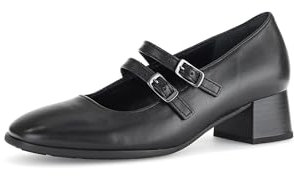 Gabor Damen Riemchen Pumps, Frauen Absatzschuhe,Best Fitting,stoeckelschuhe,Abendschuhe,Court Shoes,stöckelschuhe,schwarz (Uni),40.5 EU / 7 UK