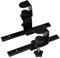 Realand Sliding Keyboard Tray Under Desk Slide, 45°Swivel Keyboard Tray Keyboard Holder for Desk Pull Out Keyboard Drawer Under Desk Keyboard Tray Slide Out Clamp on Desk Shelf