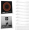 LDXDRU Soporte de pared de vinilo de 10 unidades, 30,5 cm, soporte de pared para discos de vinilo, estantes acrílicos transparentes, estantes de vinilo para vinilo, placas, fotos y objetos