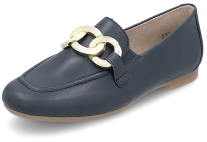 Remonte Damen Slipper D0K09, Frauen Slip On,lose Einlage,Slides,Schlupfschuhe,schluepfschuhe,Loafer,College Schuhe,Businessschuhe,büro,blau (14),42 EU