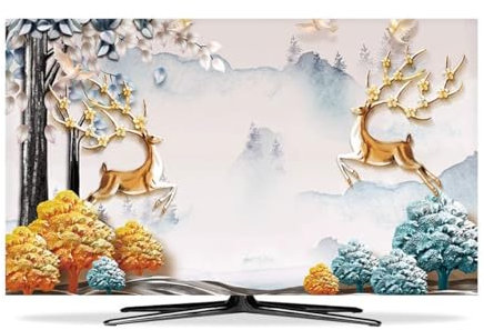 TV Monitor Dust Cover 22-80inch Dustproof Protective Cover For LCD LED HD Panel Case PC Desktop And T V Protective Cover(Size:40IN,Color:B)