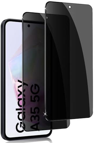 Holilo für Samsung Galaxy A35 5G Sichtschutz Schutzfolie für Panzerglas,2 Stück Anti-Spy Privacy Sichtschutzfolie schützen Displayschutzfolie Schwarzer Rand Privacy Schutzglas