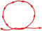 1Pc 7 Knot Red Cord Bracelet Adjustable Red Cord Rope Ankle Bracelet Handmade Amulet Strand Thread Cord Jewelry Accessories Good For Good Luck