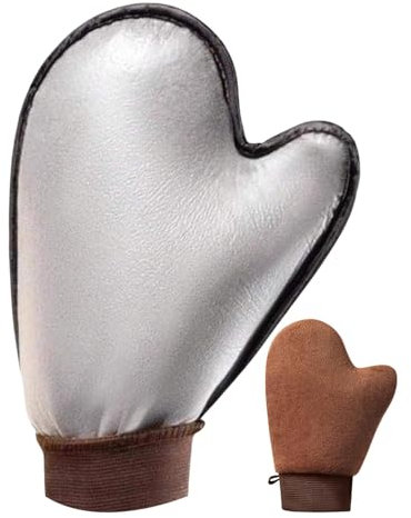 Krmoau Bräunungslotion-Applikator, Fake Tan-Applikator | Fake Tan-Anwendungshandschuh | Doppelseitiger Applikatorhandschuh verhindert fleckige Hände beim Auftragen von Mousse, Nebel und Lotion