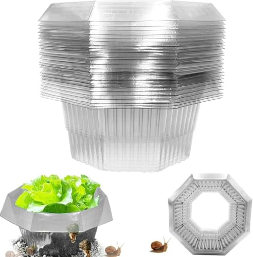 30 Stück Schneckenkragen,Schneckenschutz,Schneckenkragen aus Plastik,Schneckenschutzringe,Schneckenzaun zur Abwehr von Schnecken,für Ihre Salatpflanzen und Kohl - Schützt Pflanzen vor Tierfraß