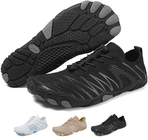 Acfoda Chaussures Aquatiques Homme Femme Chaussures de Trail Running Plage Séchage Rapide Antidérapant Surf Bain, GR. 36-47