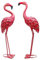YOUKI Metall-Hofkunst, Flamingo-Dekoration, rosa Flamingos für Hof, Garten, Statuen, roter Flamingo, Hofkunst, Outdoor-Skulpturen für draußen, Zuhause, Terrasse, Rasen, Ornamente,