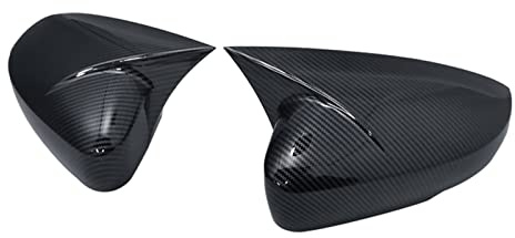 Spiegelkappen Für VW Für Polo Für MK5 Für 6R Für 6C 2009–2017 2 Stück ABS-Seitenrückspiegel-Abdeckkappen Shell Trim Auto Spiegelkappen(Carbon fiber pattern)