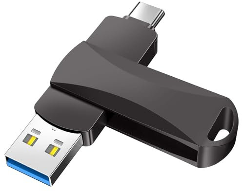Niowoaf USB C Flash Drive 512GB Memory Stick 2 in 1 512GB Waterproof USB Stick USB 3.0 & Type C Jump Drive USB-C for Mobile Phone Android PC Tablet Laptop