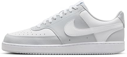 Nike Sneaker Basse da Uomo Court Vision, Platino Puro/Bianco, 47.5 EU