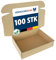 VERPACKUNGSFUXX Karton 100 Stück 350x250x80mm | Faltkarton ideal geeignet als Versandkarton & Geschenkverpackung | Kleinpaket aus einwelliger Wellpappe braun