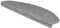 etm Original Stufenmatten Treppen-Teppich 15er Spar Set 20 Farben und 20 Modelle zur Auswahl (Halbrund Silber 65x23,5 cm Silber) Kalkuta