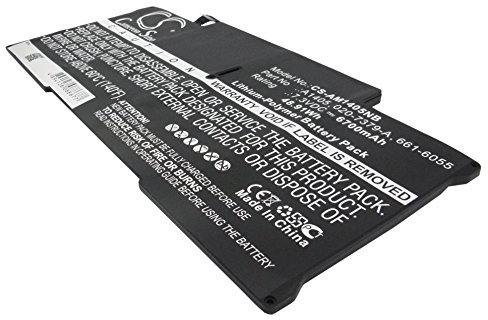 AQQXING Batterie rechargeable pour A1466, MacBook Air Core i5 1.6 13, MacBook Air Core i7 1.8 13, MacBook Air (MD232CH/A), année 2012 (6700 mAh) 020-7379-A, 020-8142-A, 666 1-605 5, A1369, A1405