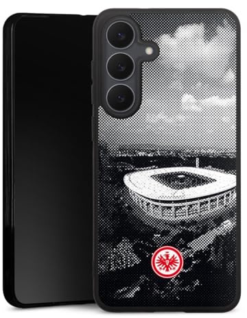 DeinDesign Premium Silikon Hülle kompatibel mit Samsung Galaxy S25 FE Handyhülle schwarz Case Eintracht Frankfurt SGE Stadion