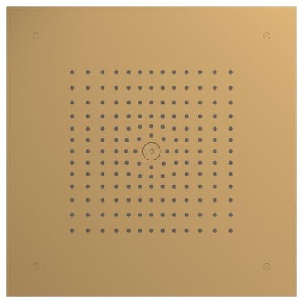 hansgrohe Raindance E - wassersparende Kopfbrause (EcoSmart) Deckenintegriert, Duschbrause (400 x 400 mm), Regendusche für Deckenmontage, Brausekopf mit Antikalk-Funktion, Brushed Bronze, 26253140
