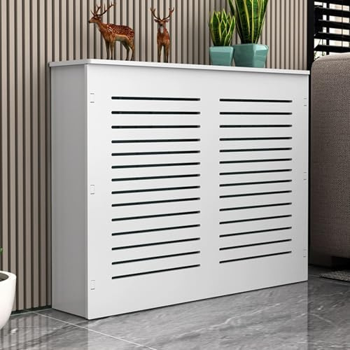 Modern MDF Radiator Covers with Storage Shelf, Breathable Design for Home Decoration and Space Optimization