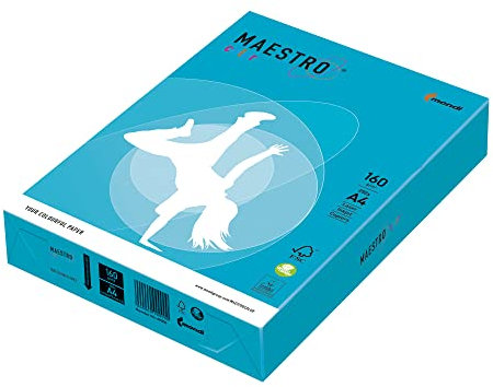 Multifunktions-Papier, A4, 160, holzfrei, ECF, wasserblau