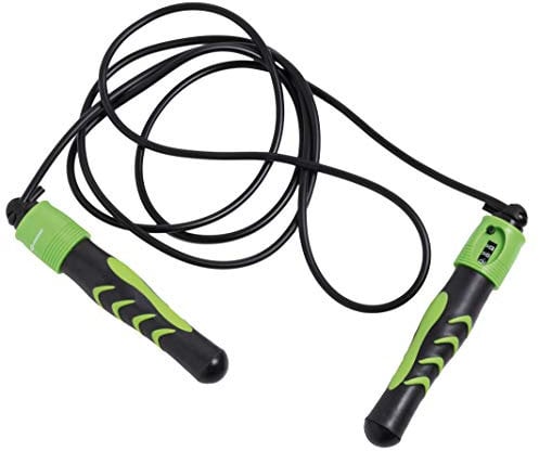 Schildkröt Springseil Jump Rope mit Zählwerk, Schwarz-Anthrazit, in 4-Farb Karton, 960023