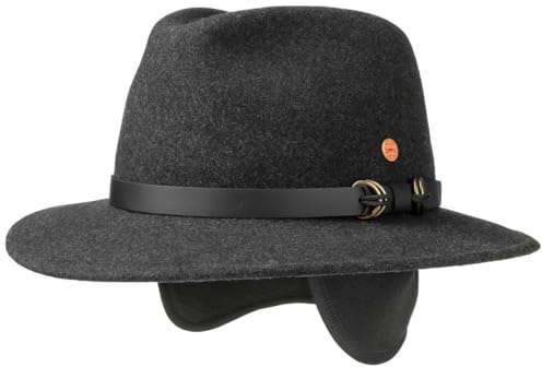 Mayser Georgia Outdoorhut Traveller Filzhut Ledergarnitur Ohrenklappen Herren Herbst Winter Made in EU