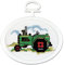 Janlynn Mini-Kreuzstich-Set, 18-fädig, oval, 6,5 cm, Traktor